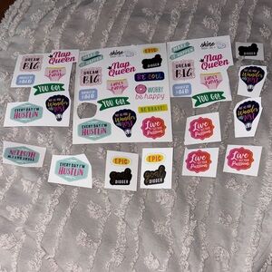 Colorful Motivational Sticker Set